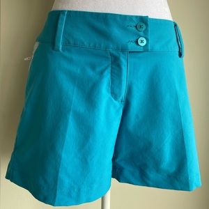 Adidas Golf Shorts w Zip Pocket, Teal, SZ 8